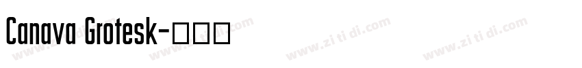 Canava Grotesk字体转换